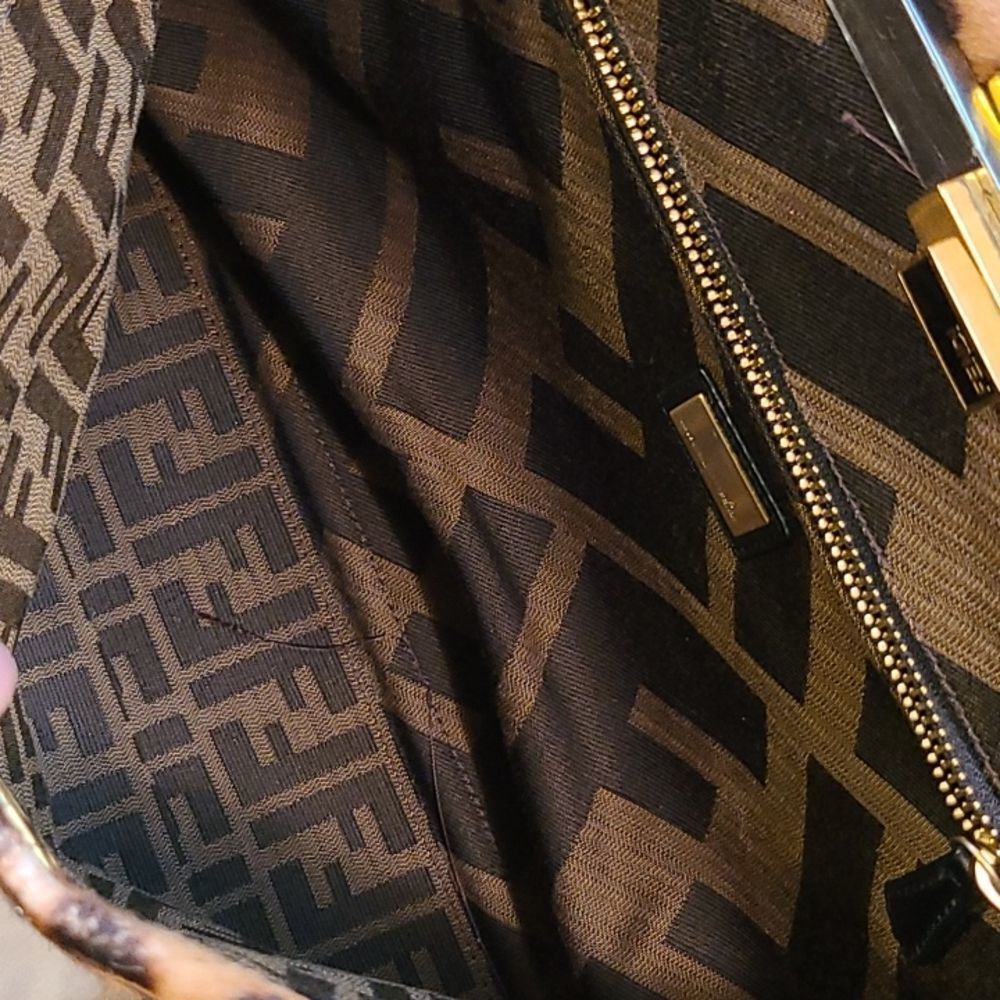 Rare authentic Fendi Peekaboo pony-style calfskin handbag - Picture 4 of 16